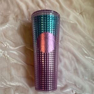 Starbucks Iridescent Purple and Teal Tumbler